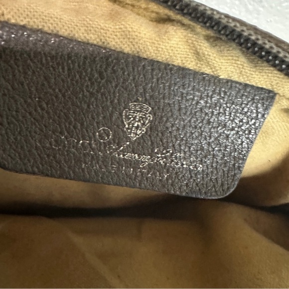 GUCCI Web Sherry Line GG Canvas Shoulder Bag PVC Leather Beige Green Vintage - Picture 8 of 15